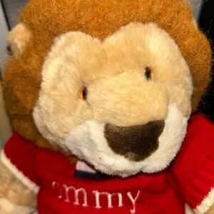 Tommy Hilfiger Red Sweater Lion Plush